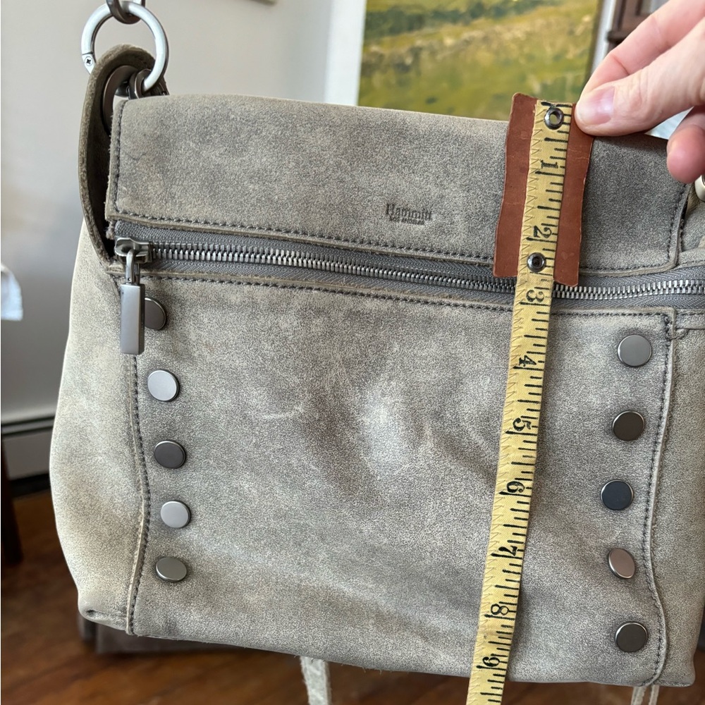 Hammitt Leather Crossbody Bag with removable short and long straps, barely worn